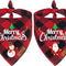 2 Pack Christmas Dog Bandana, Classic Red Green Buffalo Plaid Dog Bandana Pets Scarf Triangle Bibs Kerchief Set Pet Costume Outfit Accessories for Small Medium Large Dogs Cats Pets (Large)